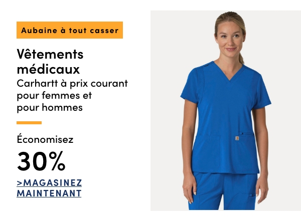 Door Crasher Save 25% on All Regular-Priced Women's + Men's Carhartt Scrubs