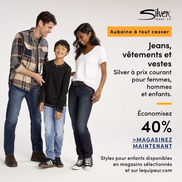 Door Crasher Save 40% on Silver Jeans, Clothing + Jackets 