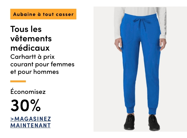 Door Crasher Save 25% on All Regular-Priced Women's + Men's Carhartt Scrubs