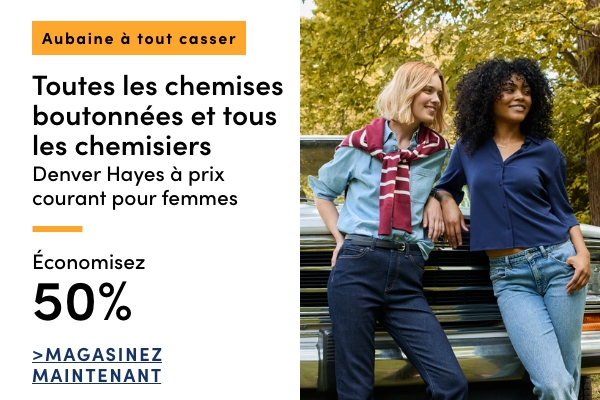 Door Crasher All Regular-Priced Women's Denver Hayes Button-Up Shirts + Blouses Save 50%