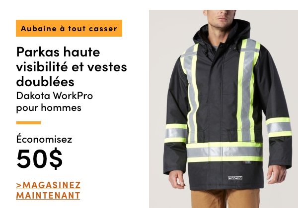 Door Crasher Men's Dakota WorkPro Hi-Vis Parka + Lined Vests Save $50