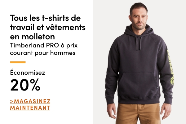 All Regular-Priced Men's Timberland PRO Work Tees + Fleece Save 20%