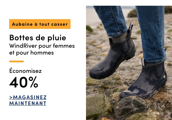 Door Crasher Women's + Men's WindRiver Rain Boots Save 40%