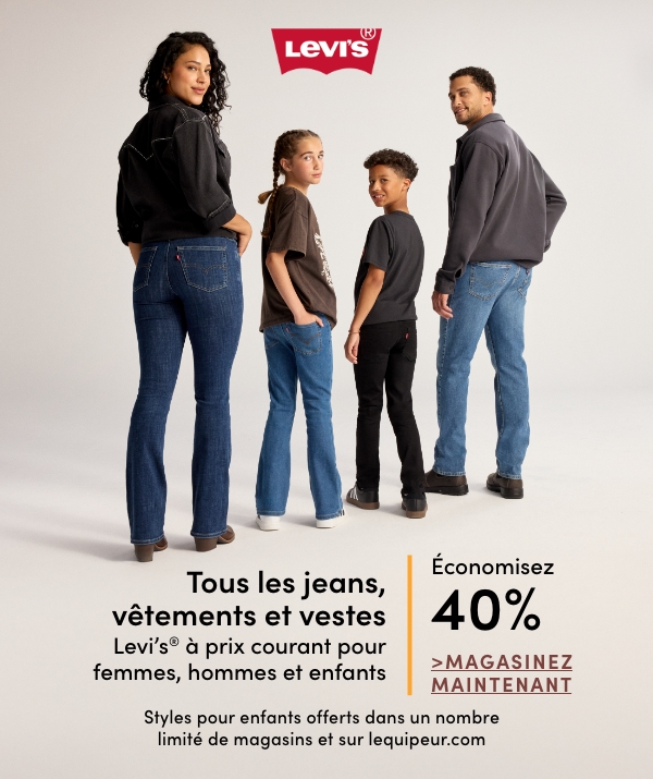 Door Crasher Women's, Men's + Kids' Levi's Jeans, Clothing + Jackets Save 40%