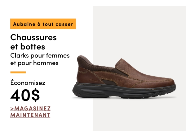 Door Crasher Women's + Men's Clarks Shoes + Boots Save $40