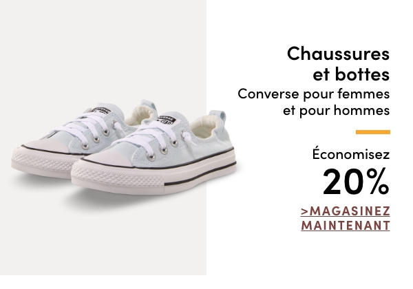 Women's + Men's Converse Shoes + Boots Save 20%