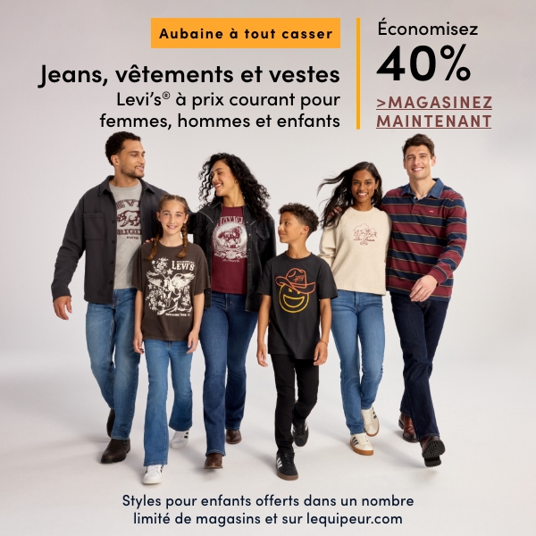 Door Crasher Women's, Men's + Kids' Levi's Jeans, Clothing + Jackets Save 40%