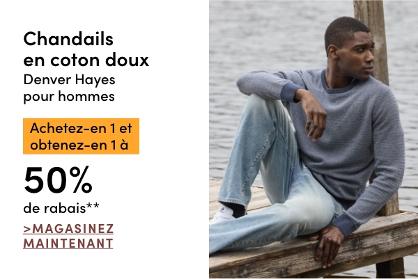 Buy one get one 50% OFF* Men's Denver Hayes Soft Cotton Sweaters 