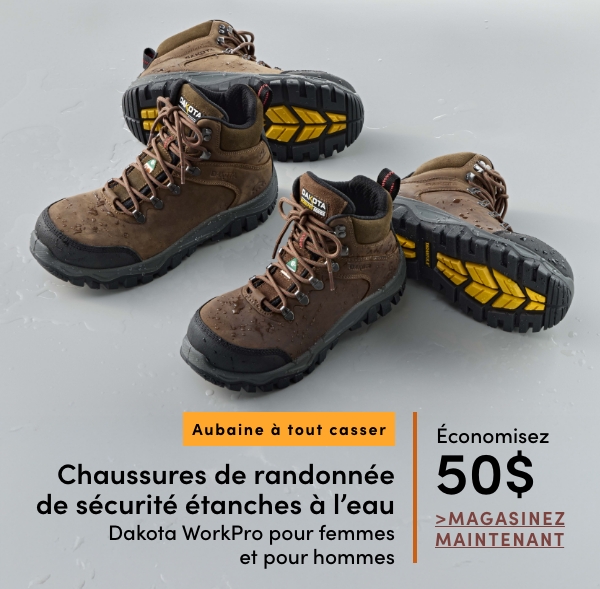 Door Crasher Women's + Men's Dakota WorkPro Waterproof Safety Hikers Save $50