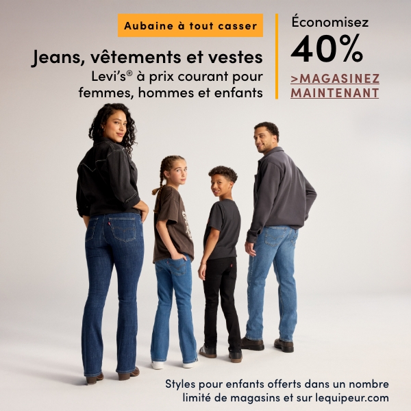Door Crasher Women's, Men's + Kids' Levi's Jeans, Clothing + Jackets Save 40%