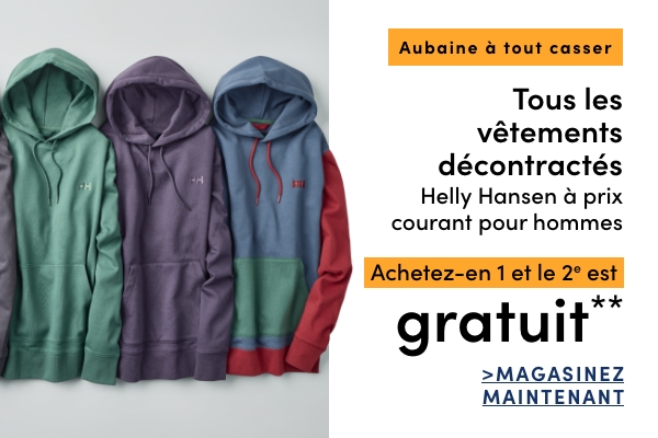 Door Crasher All Regular-Priced Men's Helly Hansen Casual Clothing Buy one get one free*