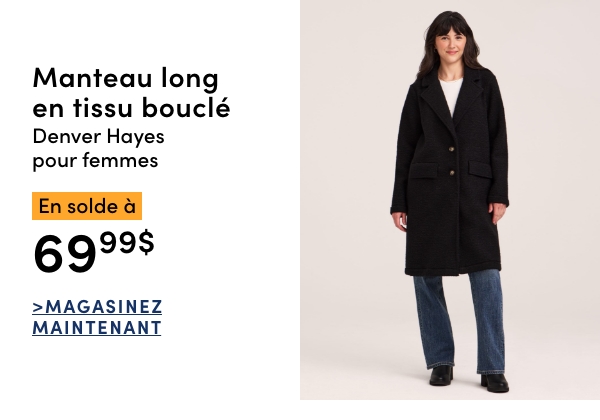 Women's Denver Hayes Boucle Long Coat Sale $69.99