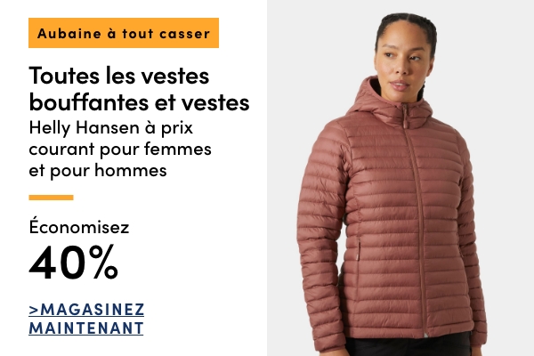 Door Crasher All Regular-Priced Women's + Men's Helly Hansen Puffer Jackets + Vests Save 40%