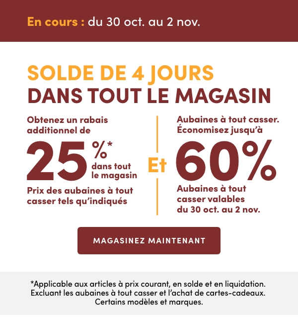 4-Day Storewide Sale