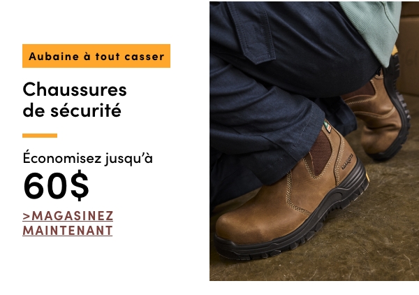 Door Crasher Save up to $60 on Safety Footwear