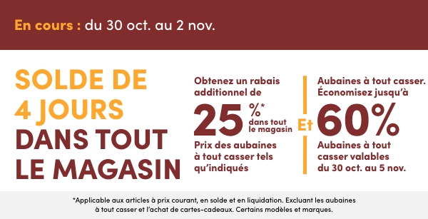 4-Day Storewide Sale