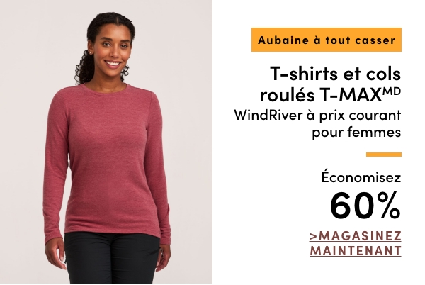 Door Crasher Women's WindRiver T-MAX T-shirts + Turtlenecks Save 60%