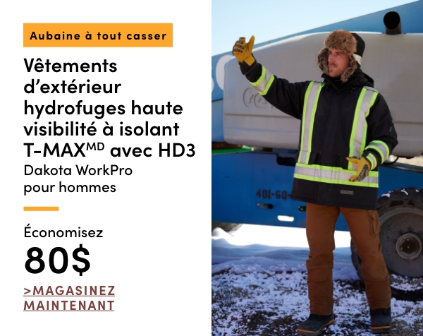 Door Crasher Men's Dakota WorkPro HD3 T-MAX Insulated Hi-Vis Outerwear Save $80