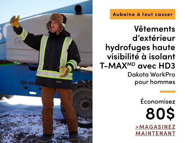 Door Crasher Men's Dakota WorkPro HD3 T-MAX Insulated Hi-Vis Outerwear Save $80