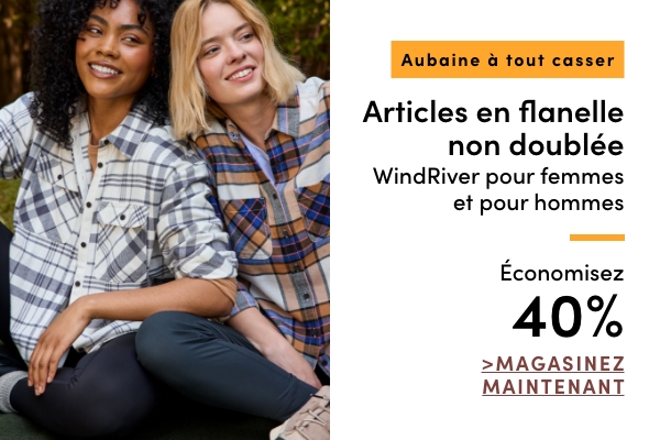 Door Crasher Women's + Men's WindRiver Unlined Flannels Save 40%