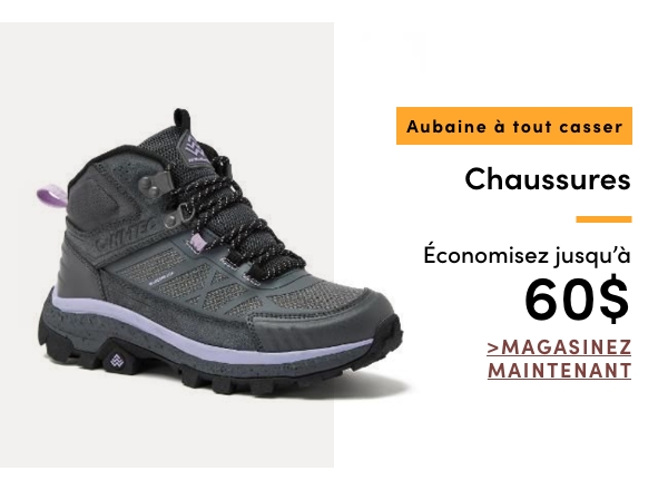 Door Crasher Save up to $60 on Footwear