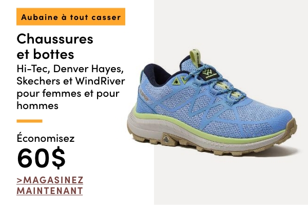 Door Crasher Women's + Men's Hi-Tec, Denver Hayes, Skechers & WindRiver Shoes & Boots Save up to $60