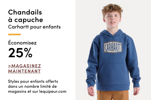  Chandails à capuche Carhartt pour enfants économisez 25 %