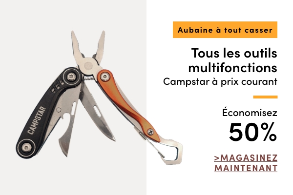 AUBAINE À TOUT CASSER Tous les outils multifonctions Campstar à prix courant économisez 50 %