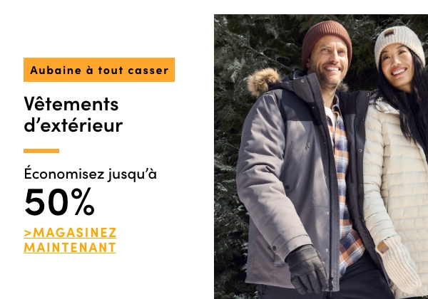 AUBAINE À TOUT CASSER Vêtements d'extérieur. Économsiez jusqu'à 50 %