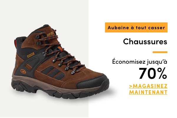 AUBAINE À TOUT CASSER Chaussures. Économisez jusqu'à 70 $