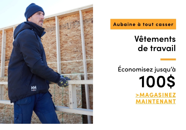 AUBAINE À TOUT CASSER Vêtements de travail. Économisez jusqu'à 100 $