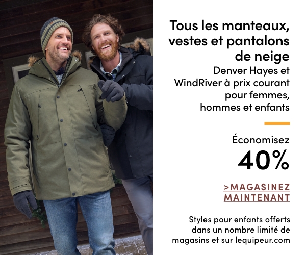 Tous les manteaux, vestes et pantalons de neige Denver Hayes et WindRiver à prix courant pour femmes, hommes et enfants économisez 40%