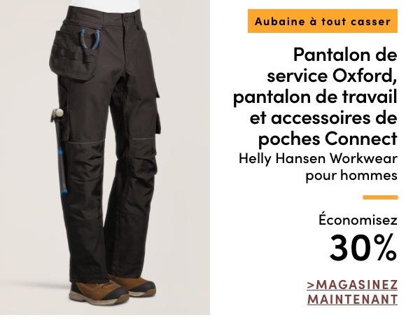 Aubaine à Tout Casser Pantalon de service Oxford, pantalon de travail et accessoires de poches Connect Helly Hansen Workwear pour hommes économisez 30%