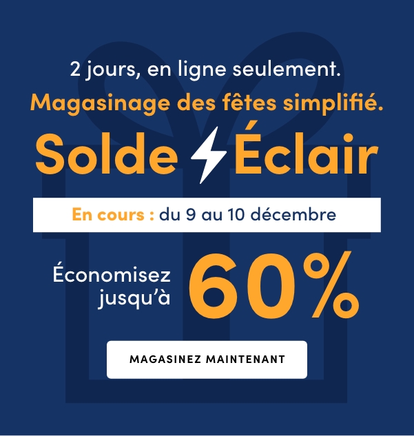 2 jours, en ligne seulement.Économisez jusqu’à 60 %