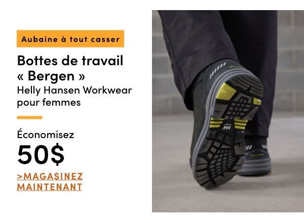 Aubaine à Tout Casser Bottes de travail Bergen Helly Hansen Workwear pour femmes économisez 50$