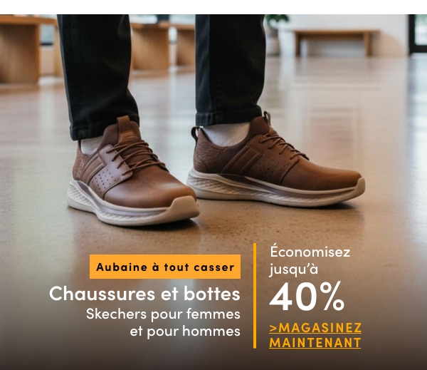 Chaussures et bottes Skechers pour femmes et pour hommes économisez jusqu'à 40%