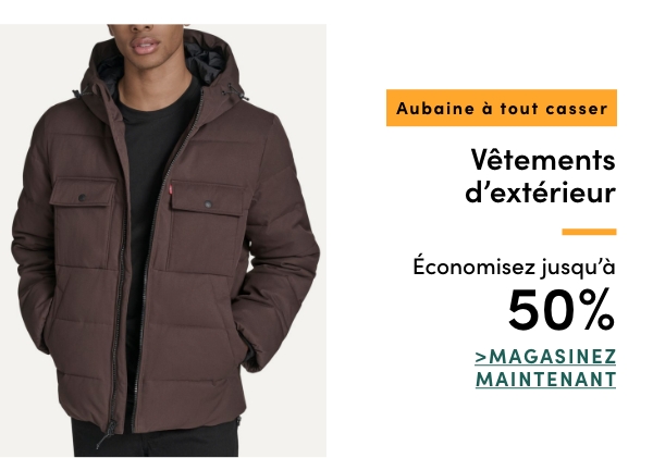 Door Crasher Save up to 50% on Outerwear