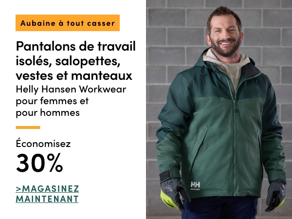  Aubaine à Tout Casser Pantalons de travail isolés, salopettes, vestes et manteaux Helly Hansen Workwear pour femmes et pour hommes économisez 30%