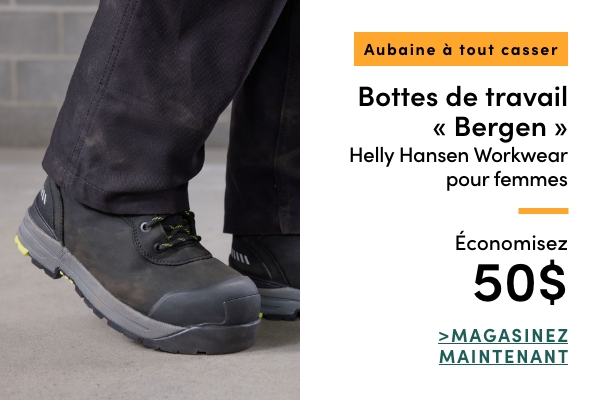  Aubaine à Tout Casser Bottes de travail Bergen Helly Hansen Workwear pour femmes économisez 50$