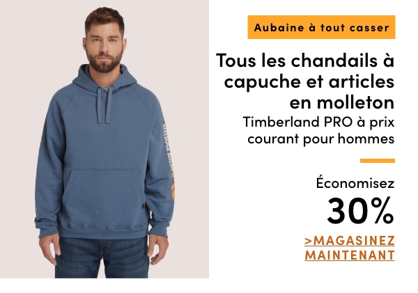 Aubaine à Tout Casser Tous les chandails à capuche et articles en molleton Timberland PRO à prix courant pour hommes économisez 30%