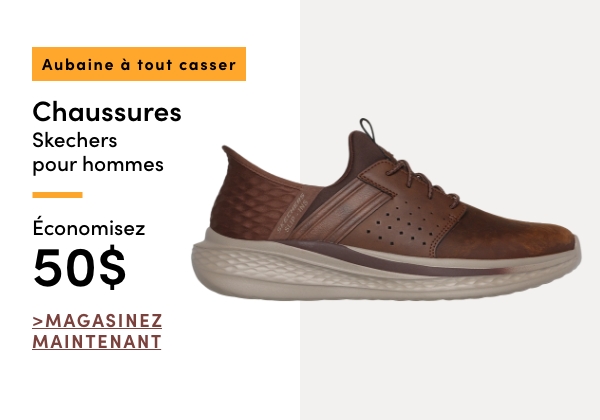 AUBAINE À TOUT CASSER Chaussures Skechers pour hommes économisez 50$
