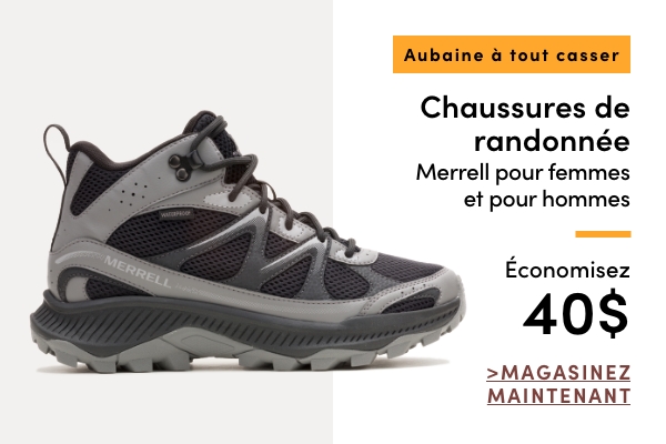 AUBAINE À TOUT CASSER Chaussures de randonnée Merrell pour femmes et pour hommes économisez 40$