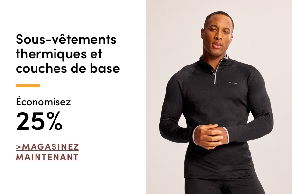  Sous-vêtements thermiques et couches de base économisez  25 %