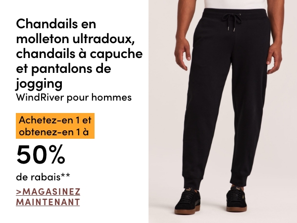 Chandails en molleton ultradoux, chandails à capuche et pantalons de jogging pour hommes achetez-en 1 et obtenez-en 1 à 50 % de rabais*