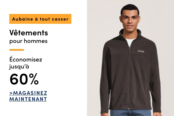 Aubaine à Tout Casser Vêtements pour hommes économisez jusqu'à 60 %