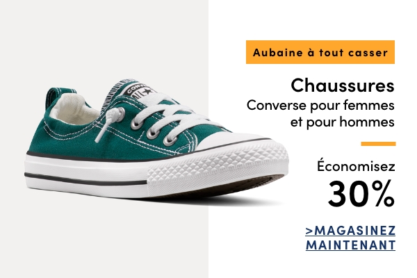 Aubaine à Tout Casser Chaussures Converse pour femmes et pour hommes économisez 30 %