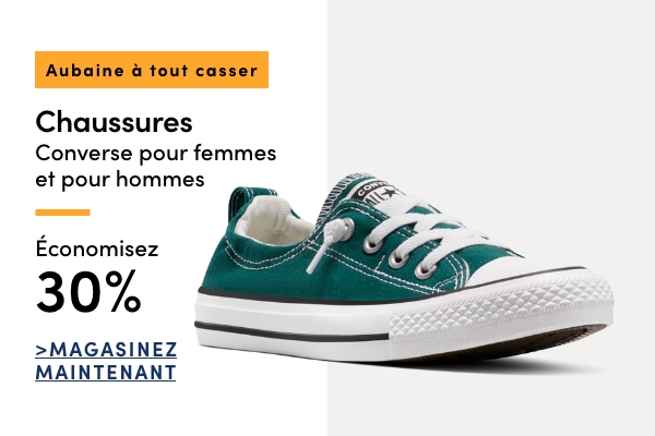  Aubaine à Tout Casser Chaussures Converse pour femmes et pour hommes économisez 30 %