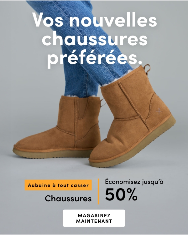 Aubaine à Tout Casser Chaussures économisez jusqu'à 50 %