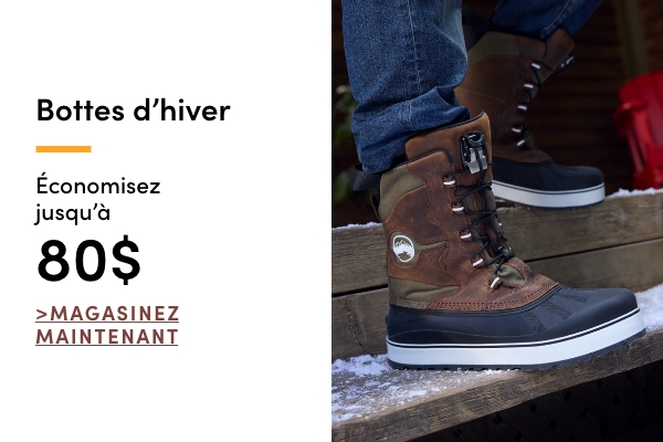Bottes d'hiver économisez jusqu'à 80 $