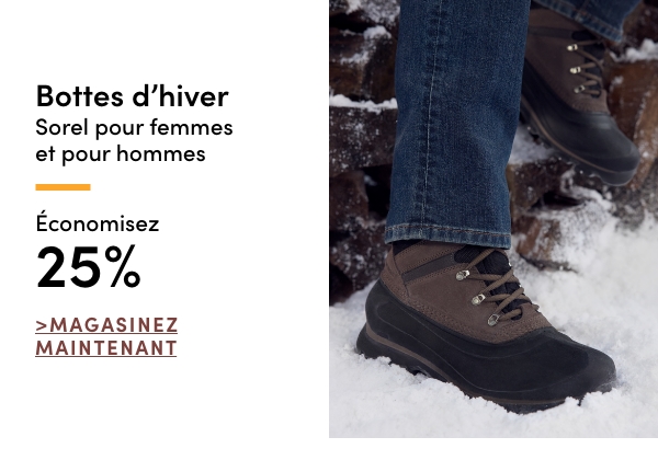  Bottes d'hiver Sorel pour femmes et pour hommes économisez 25 %
